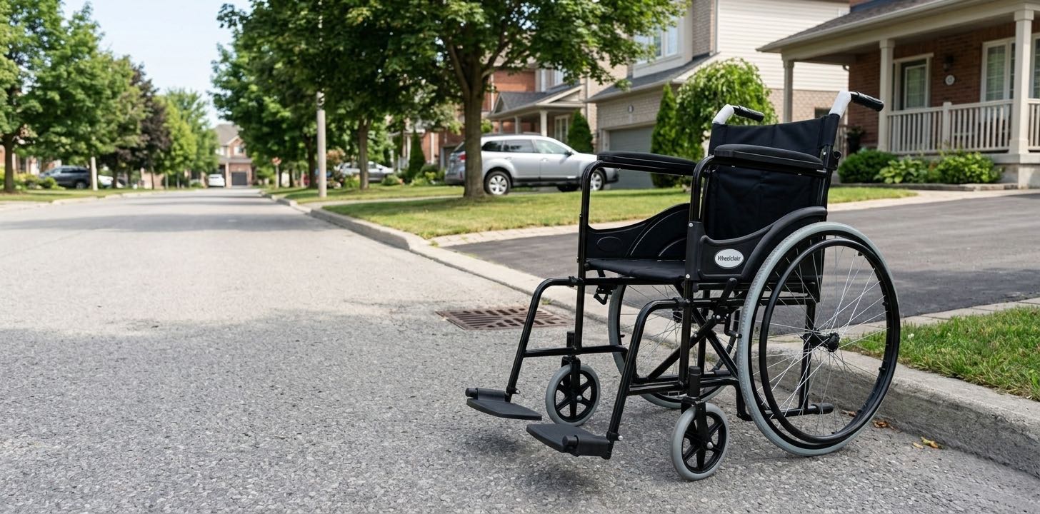 Silla de ruedas ligera Brother Medical especial para Norteamérica: en vía urbana