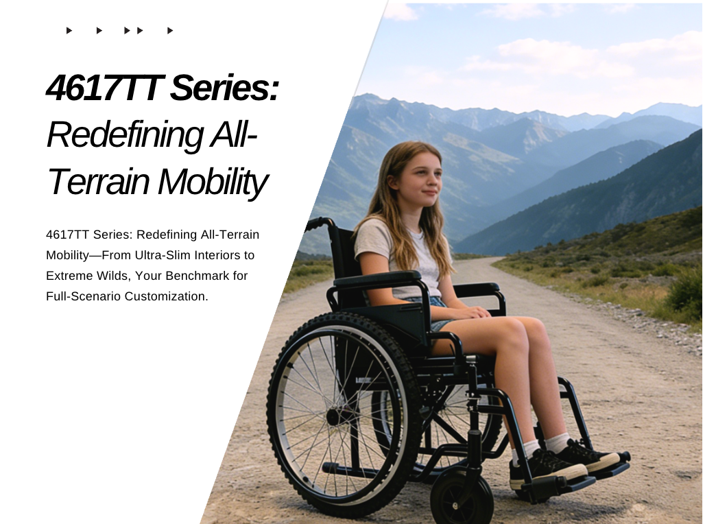 Série de fauteuils roulants tout terrain BME 4617TT
